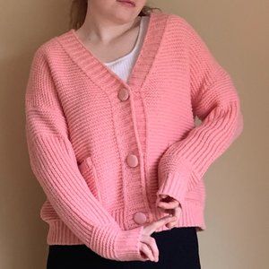 Bubblegum Pink Cardigan